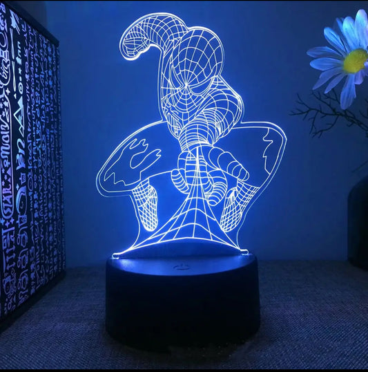 Spiderman wall attachable LED